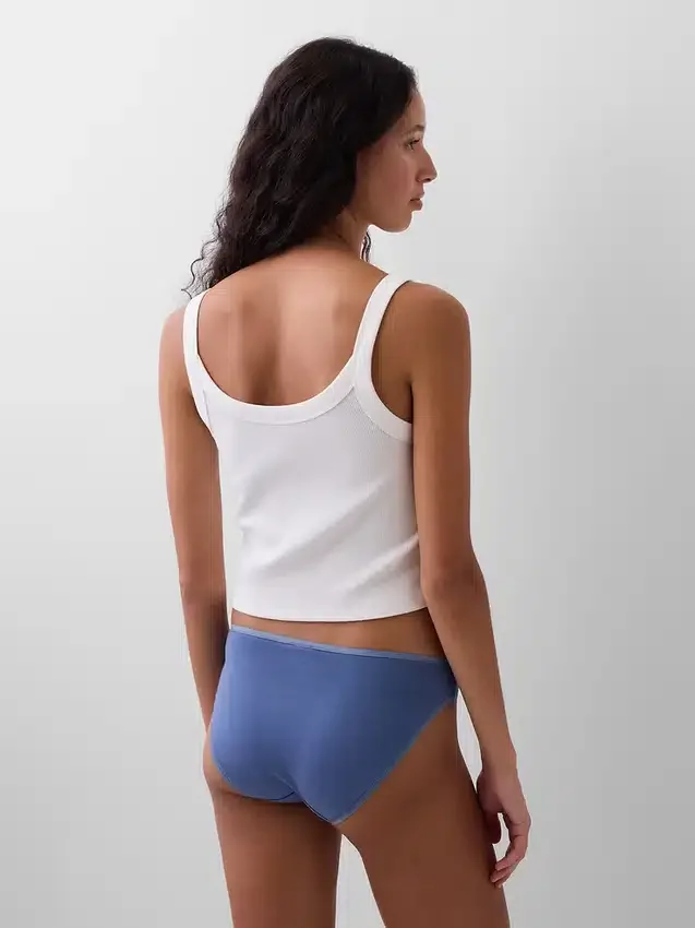 Bikini en coton bio extensible (lot de 3)