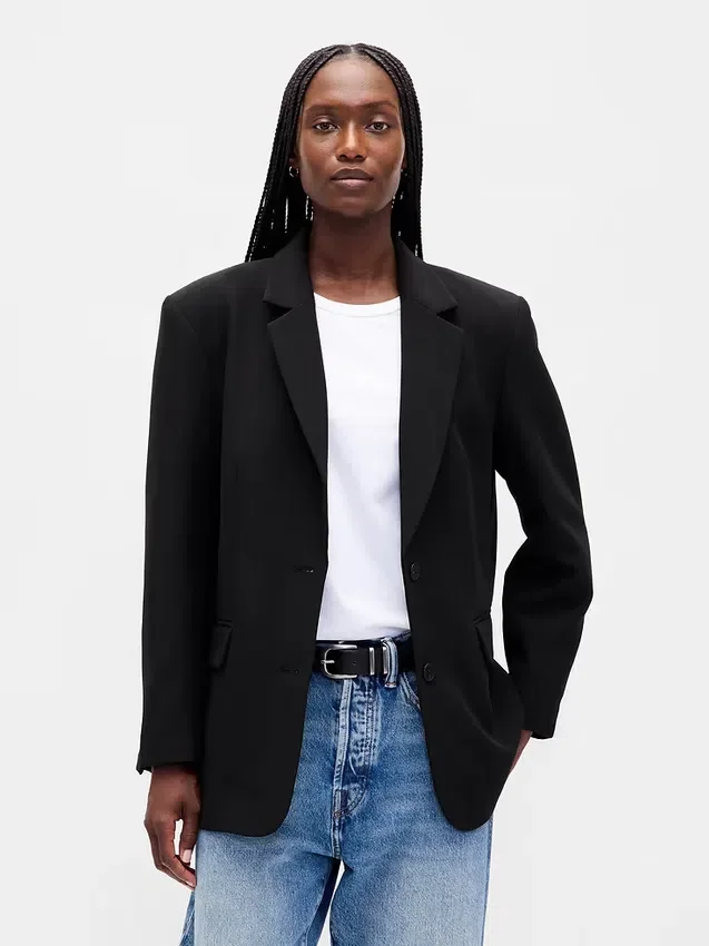 Blazer oversize en tissu bistretch