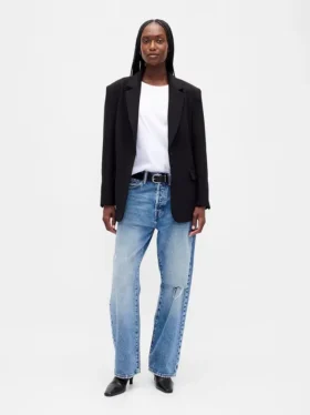 Blazer oversize en tissu bistretch
