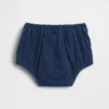Bloomer en denim en gaze de coton pour bébé, style marin