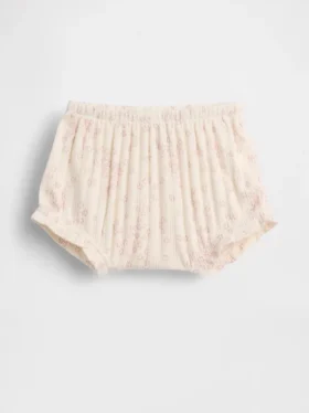 Bloomers à fleurs en coton pointelle côtelé « Baby First Favorites »