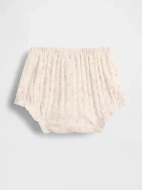 Bloomers à fleurs en coton pointelle côtelé « Baby First Favorites »