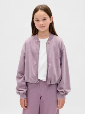 Blouson aviateur à capuche Vintagesoft pour enfant