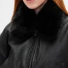 Blouson aviateur en cuir vegan