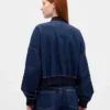Blouson aviateur en denim ultra-doux