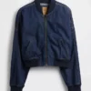 Blouson aviateur en denim ultra-doux