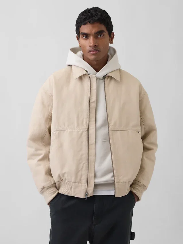 Blouson aviateur en toile
