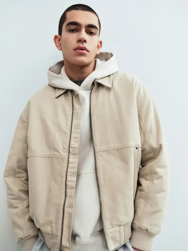 Blouson aviateur en toile