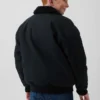 Blouson aviateur en toile doublé de sherpa pour enfant