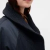 Blouson aviateur oversize à bordures en maille