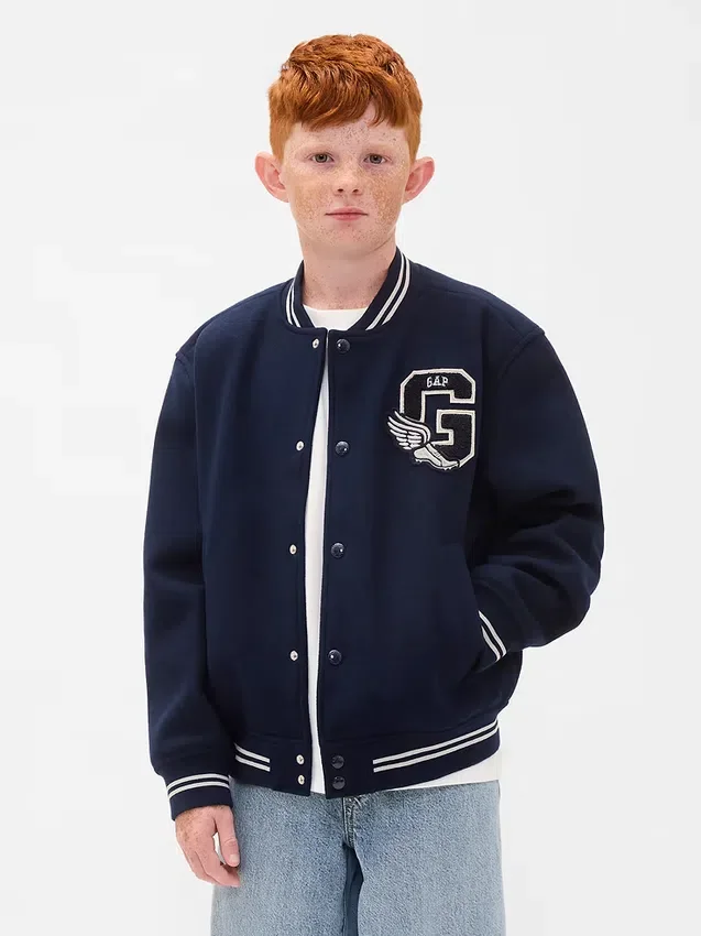 Blouson aviateur pour enfant avec logo « Varsity »