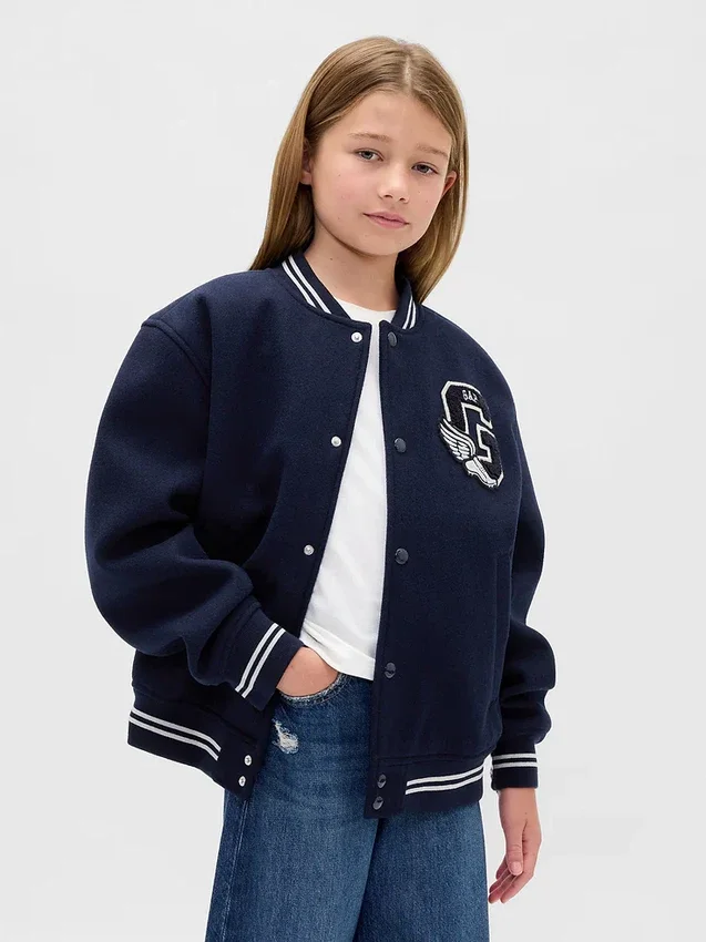 Blouson aviateur pour enfant avec logo « Varsity »
