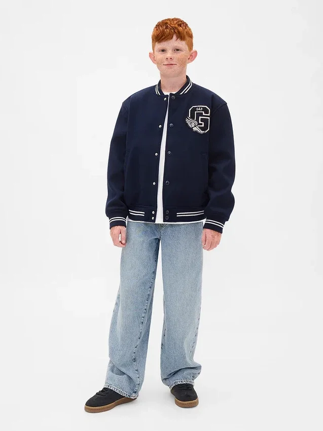 Blouson aviateur pour enfant avec logo « Varsity »