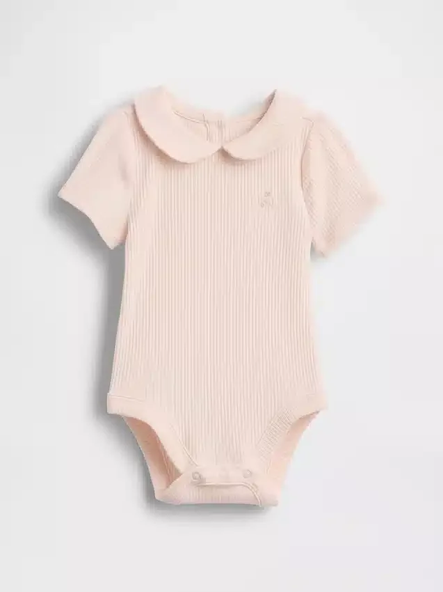 Body « Baby First Favorites » à col Claudine en maille finement côtelée