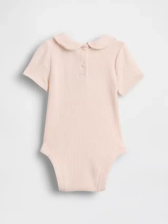 Body « Baby First Favorites » à col Claudine en maille finement côtelée