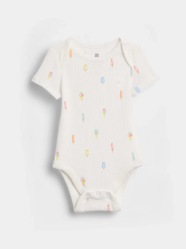 Body « Baby First Favorites » en maille finement côtelée
