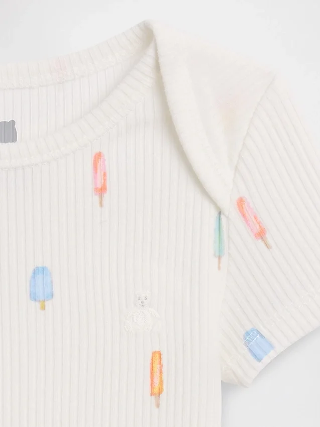 Body « Baby First Favorites » en maille finement côtelée