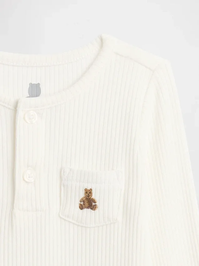 Body « Baby First Favorites » en maille finement côtelée