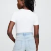 Body-T-shirt en jersey à mailles serrées
