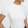 Body-T-shirt en jersey à mailles serrées
