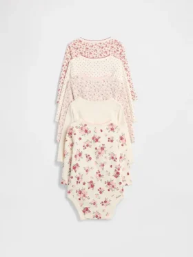 Bodys en coton bio « Baby First Favorite » (lot de 5)