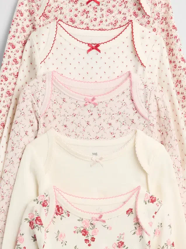 Bodys en coton bio « Baby First Favorite » (lot de 5)