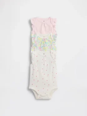 Bodys en coton bio « Baby First Favorites » (lot de 3)