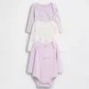 Bodys en coton bio « Baby First Favorites » (lot de 3)