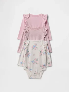 Bodys en coton bio « Baby First Favorites » (lot de 3)