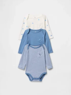 Bodys en coton bio « Baby First Favorites » (lot de 3)