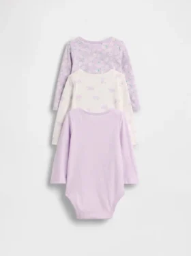 Bodys en coton bio « Baby First Favorites » (lot de 3)