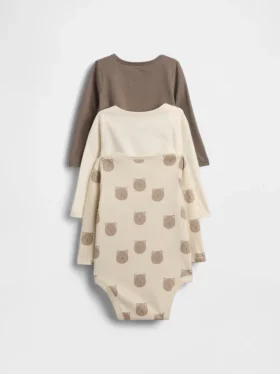 Bodys en coton bio « Baby First Favorites » (lot de 3)