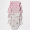 Bodys en coton bio « Baby First Favorites » (lot de 3)