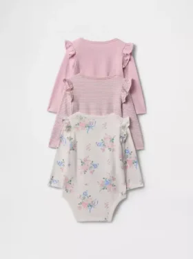 Bodys en coton bio « Baby First Favorites » (lot de 3)