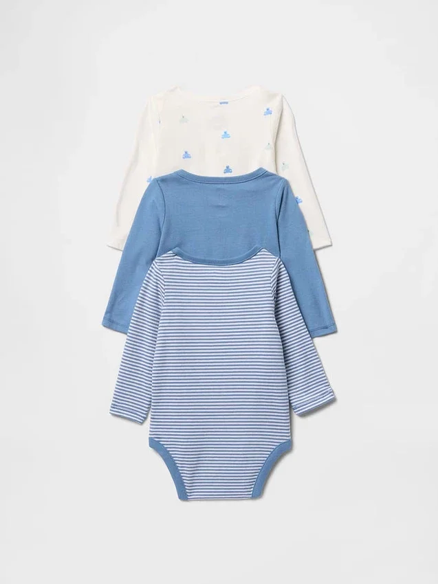 Bodys en coton bio « Baby First Favorites » (lot de 3)