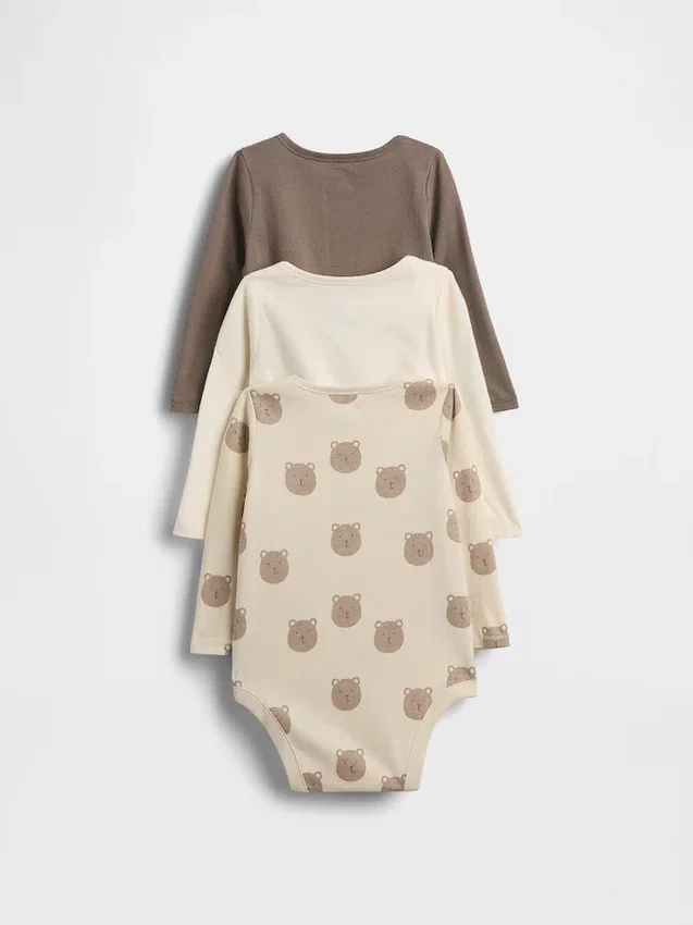 Bodys en coton bio « Baby First Favorites » (lot de 3)