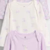 Bodys en coton bio « Baby First Favorites » (lot de 3)