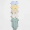 Bodys en coton bio « Baby First Favorites » (lot de 5)