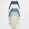 Bodys en coton bio « Baby First Favorites » (lot de 5)