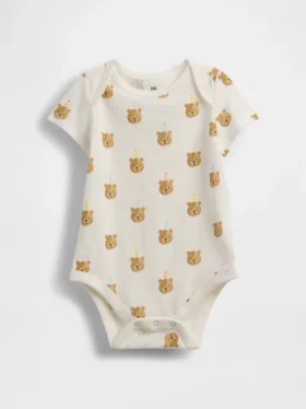 Bodys en coton bio « Brannan Bear » de la collection « Baby First Favorites »