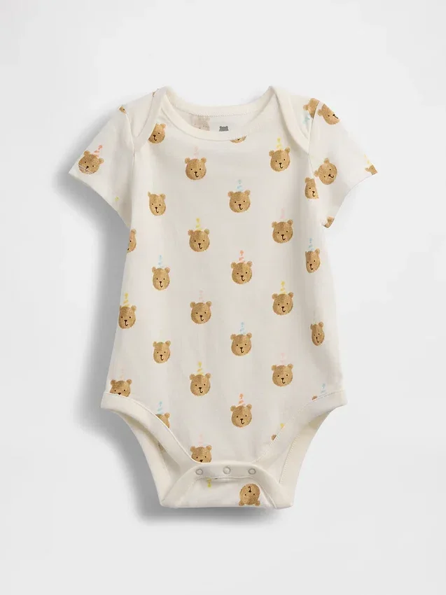 Bodys en coton bio « Brannan Bear » de la collection « Baby First Favorites »