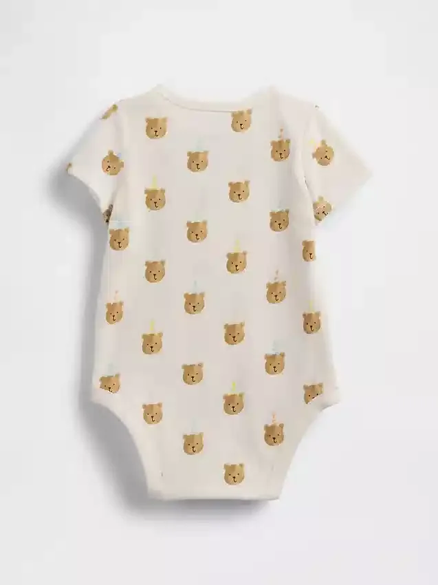 Bodys en coton bio « Brannan Bear » de la collection « Baby First Favorites »