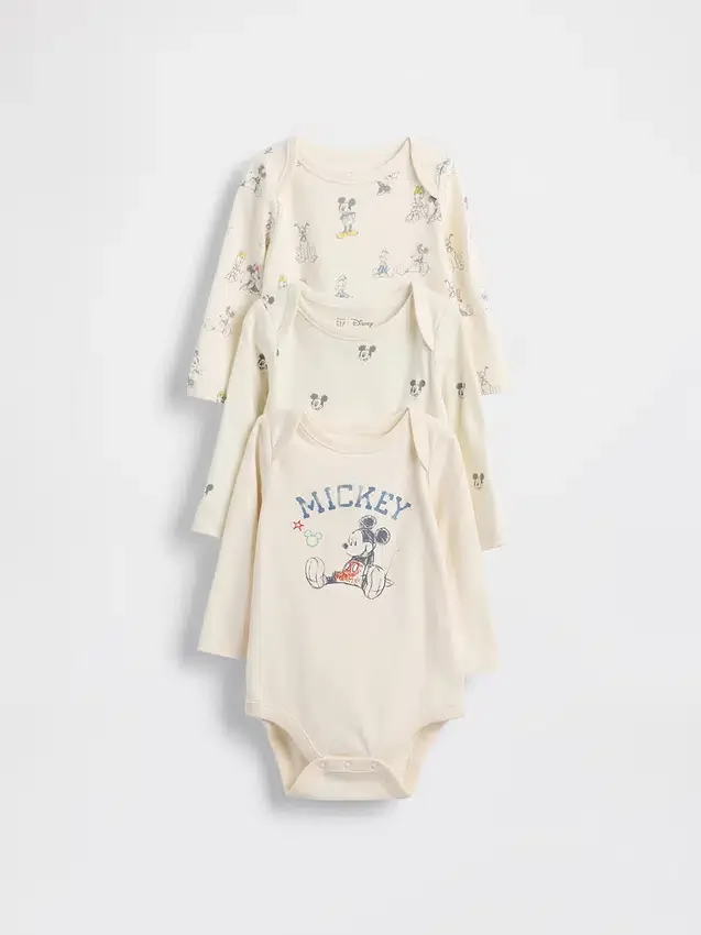 Bodys en coton bio GAP × Disney Baby (lot de 3)