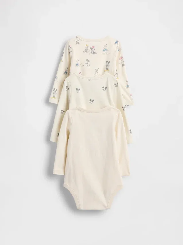 Bodys en coton bio GAP × Disney Baby (lot de 3)