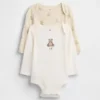 Bodys en coton bio pour bébé Brannan Bear (lot de 2)