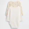 Bodys en coton bio pour bébé Brannan Bear (lot de 2)