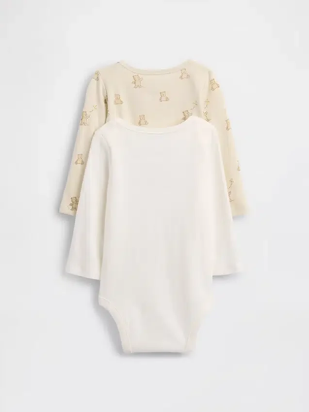 Bodys en coton bio pour bébé Brannan Bear (lot de 2)