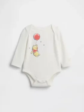 Bodys en coton bio Winnie l'ourson pour bébé