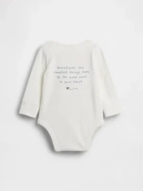 Bodys en coton bio Winnie l’ourson pour bébé