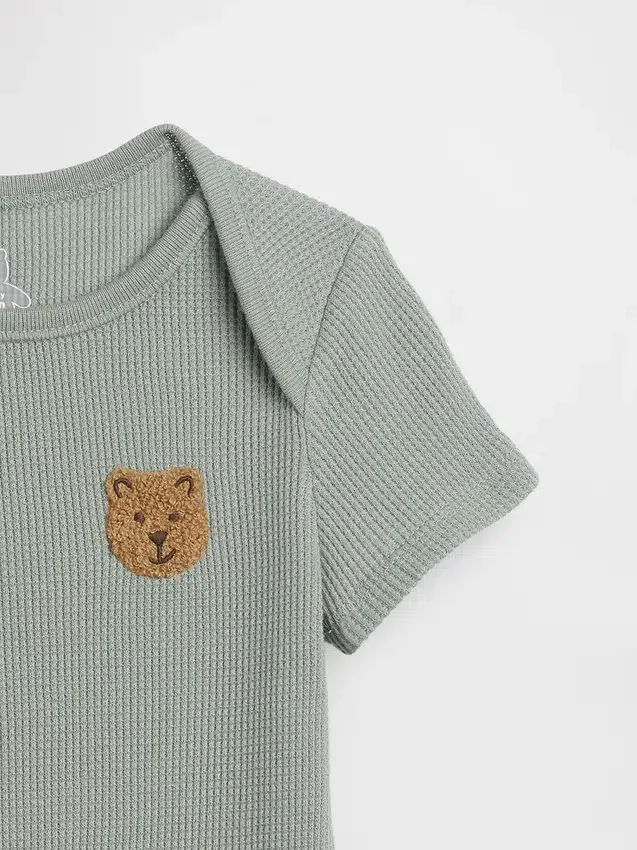 Bodys en maille gaufrée « Baby First Favorites »